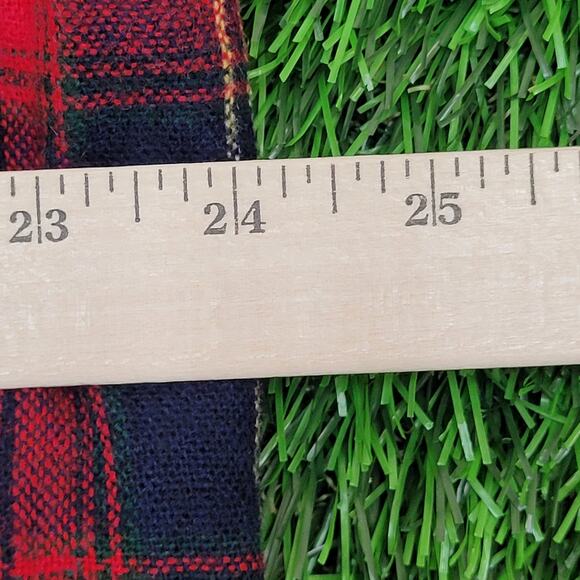 Vintage 90s MOD Western Plaid Wool Jacket Large 24x30 Shacket - Picture 5 of 12